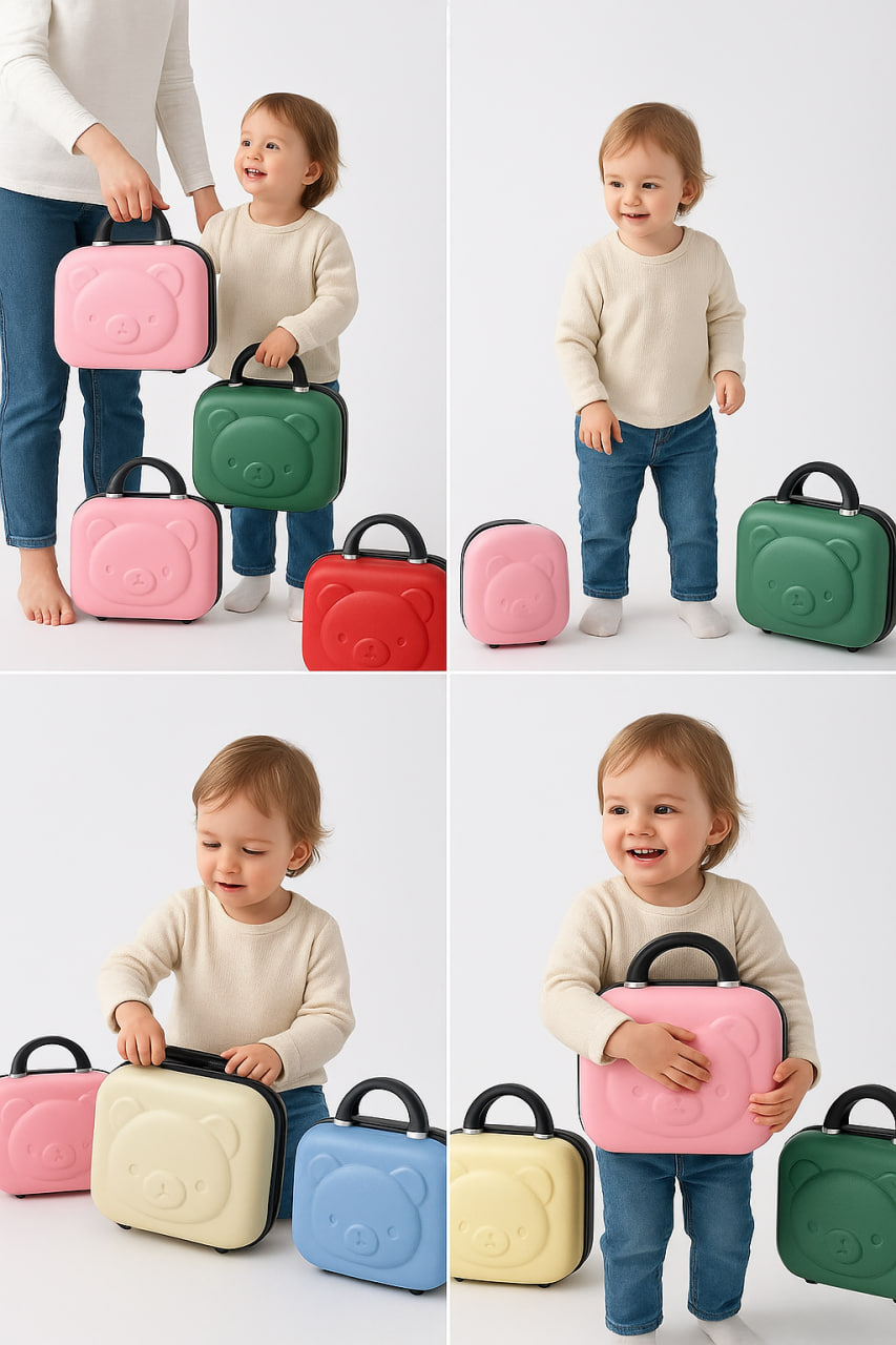 کیف لوازم نوزاد سایز بزرگ مدل خرسی ساک لوازم نوزاد